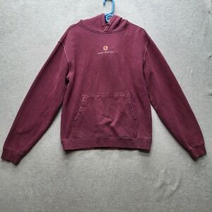 Primitive x Naruto Men Hoodie M Burgundy Graphic Print Fleece Itachi Pullover